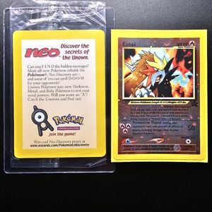 Pokémon 2001 Sealed Entei 034 Black Star Promo Reverse Holo NM+